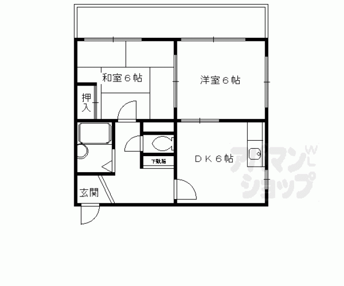 【ウイングヒルズ新堀川】間取