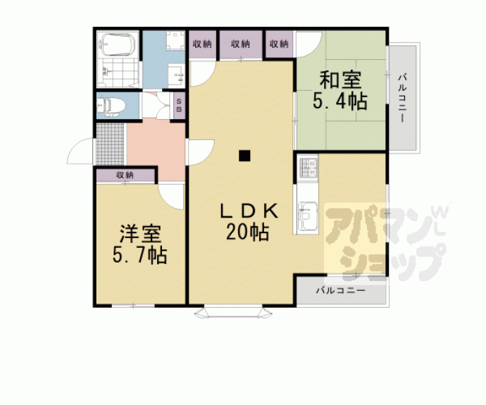 【メゾン大淀】間取