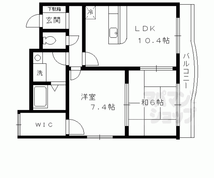 【ラクロス丹波橋】間取