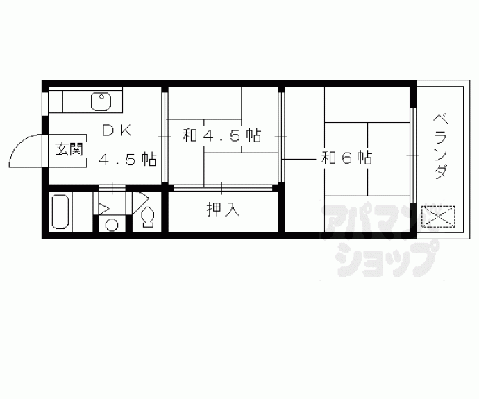 【マンション中川】間取