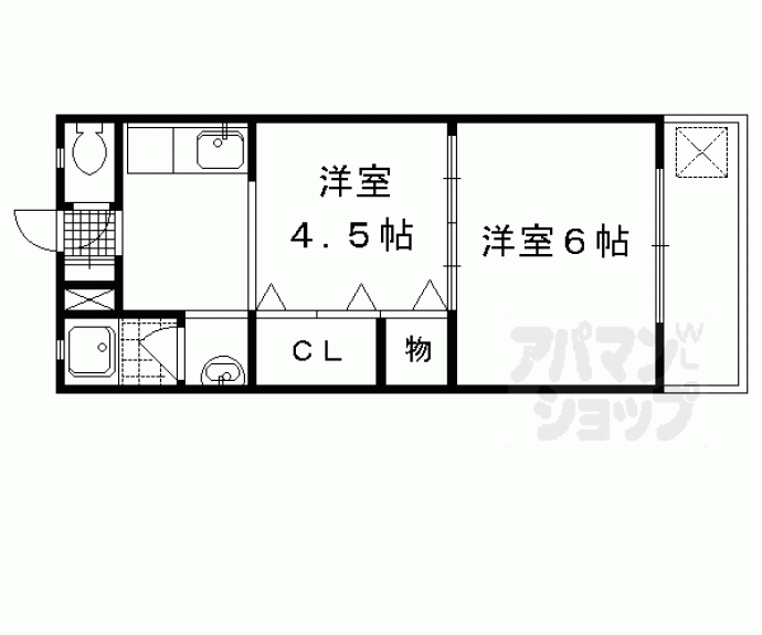 【マンション中川】間取