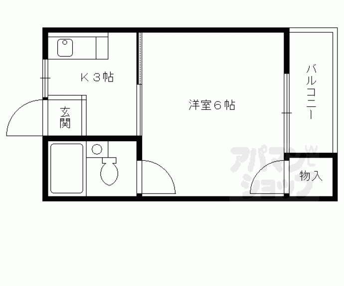 【ノーブル伏見】間取