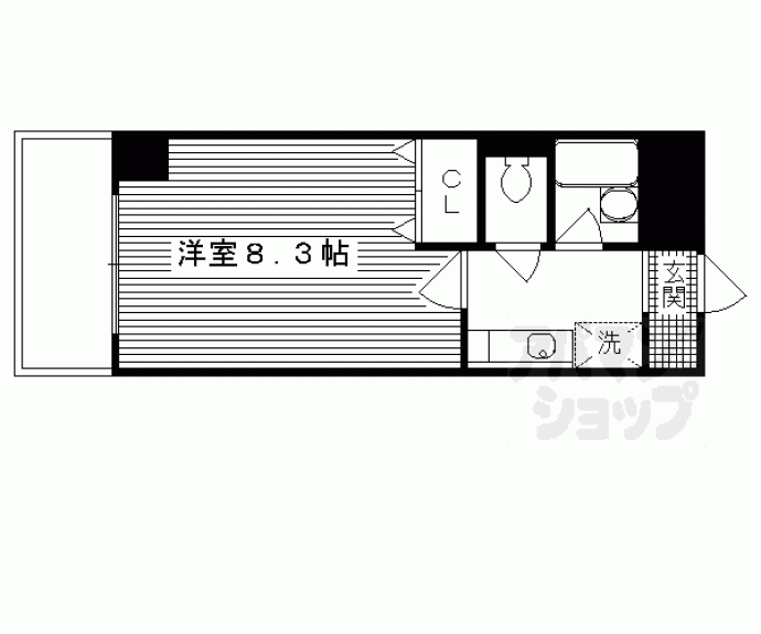 【Ｔｗｉｎ＇ｓ　Ｓｑｕａｒｅ　Ｗｅｓｔ】間取