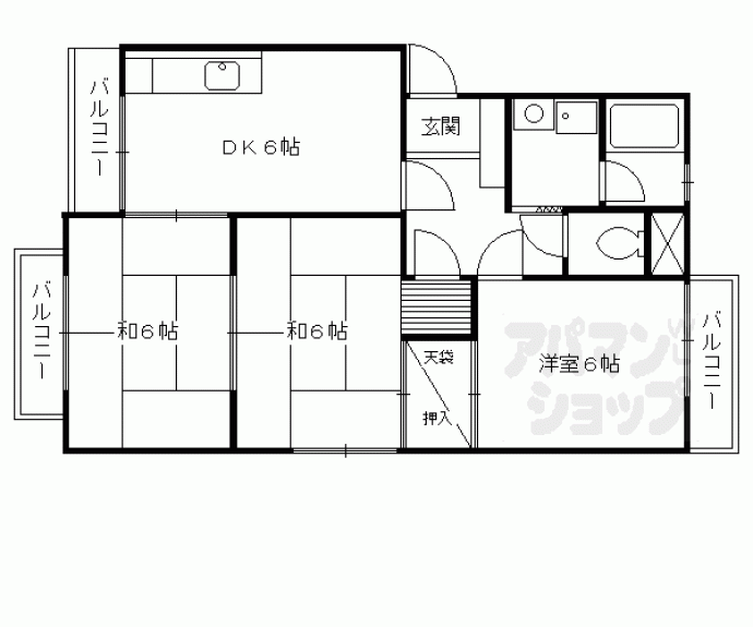 【NSマンション】間取