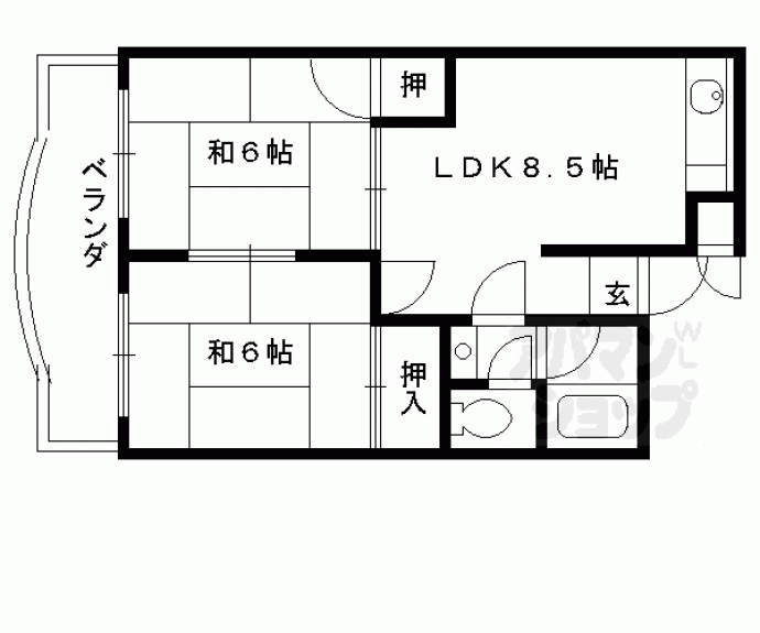 【アネックス桃山】間取