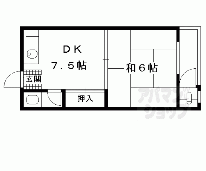 【中島町マンション】間取