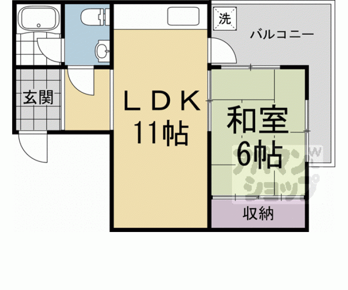 【シャトー観月橋】間取