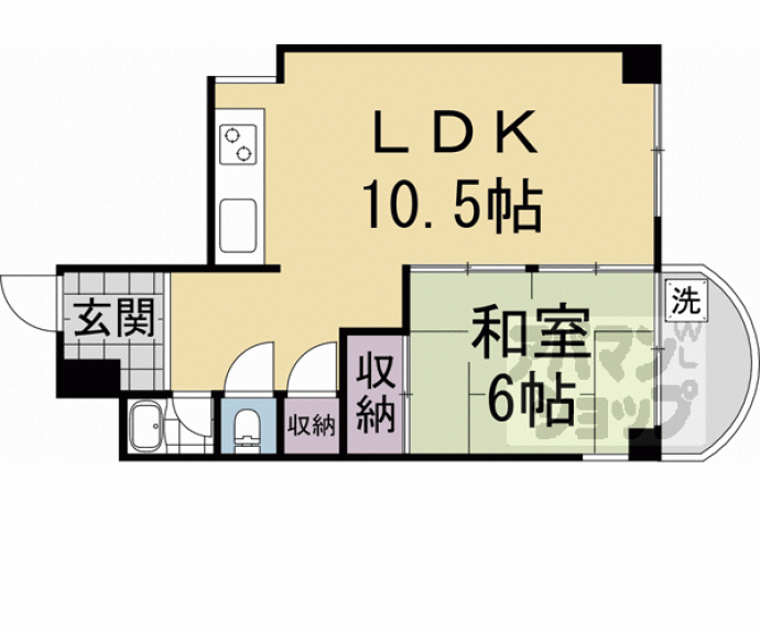 【シャトー観月橋】間取