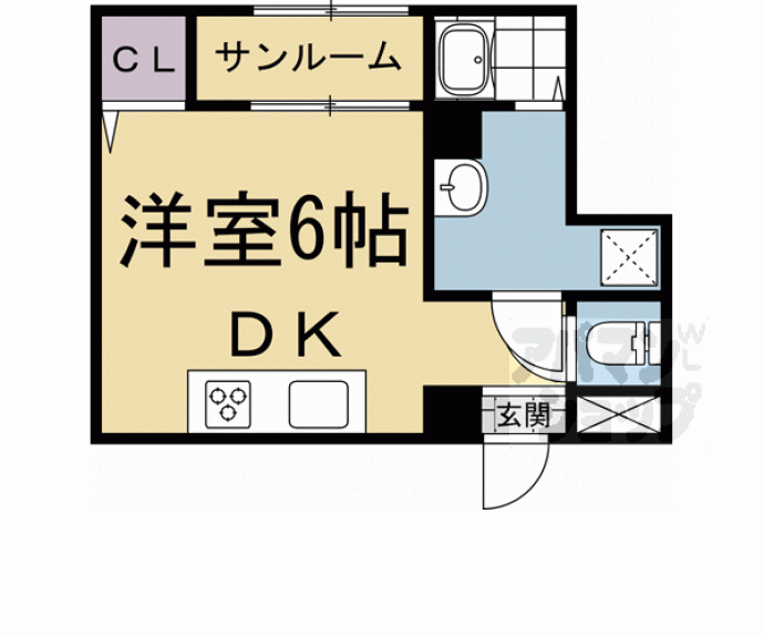 【ビッグバーンズ両替町】間取