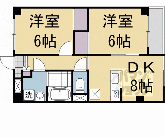 【コーポラス伏見】間取