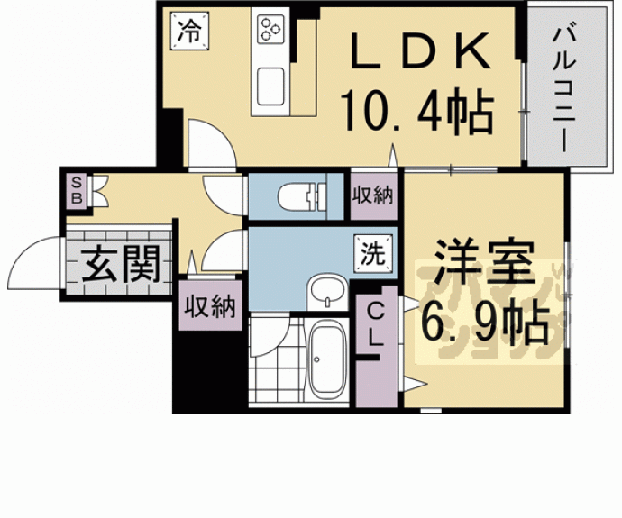 【メゾンみやのまえアネックス】間取