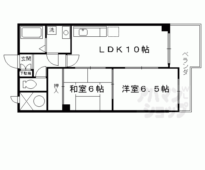 【エスポワール桃栄】間取