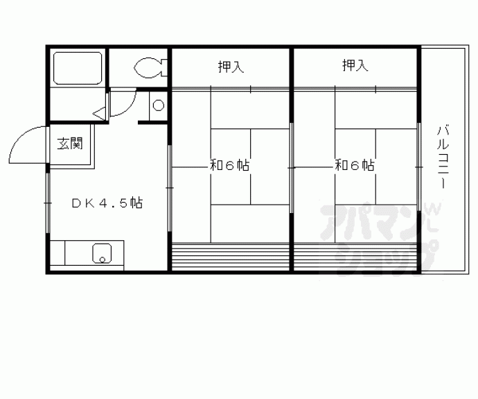 【第二望月コーポ】間取