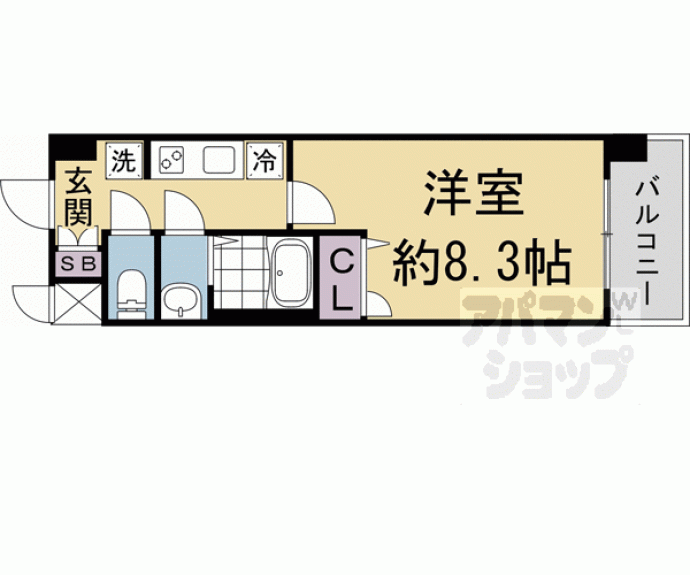 【ソルテラス京都西大路　郁】間取