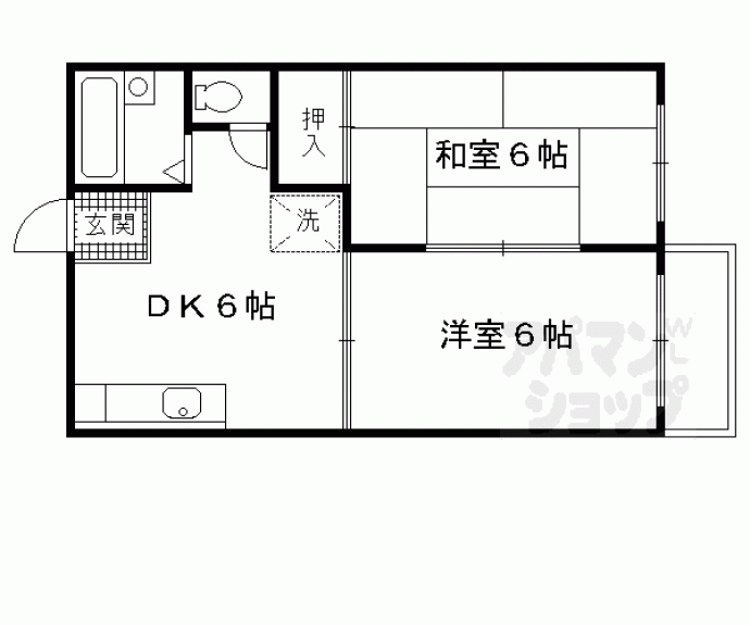 【ハイツラントレ池上】間取