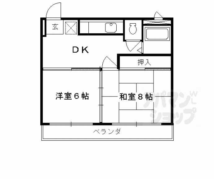 【アビタシオン南桃山】間取