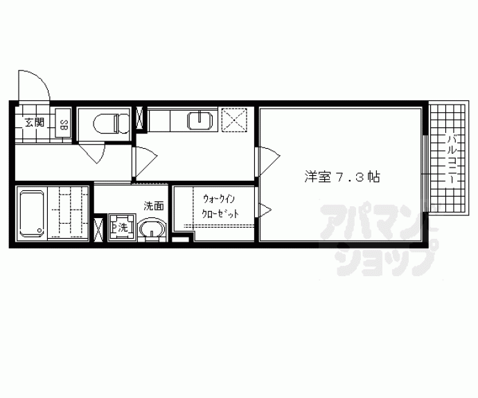 【カノン円町】間取