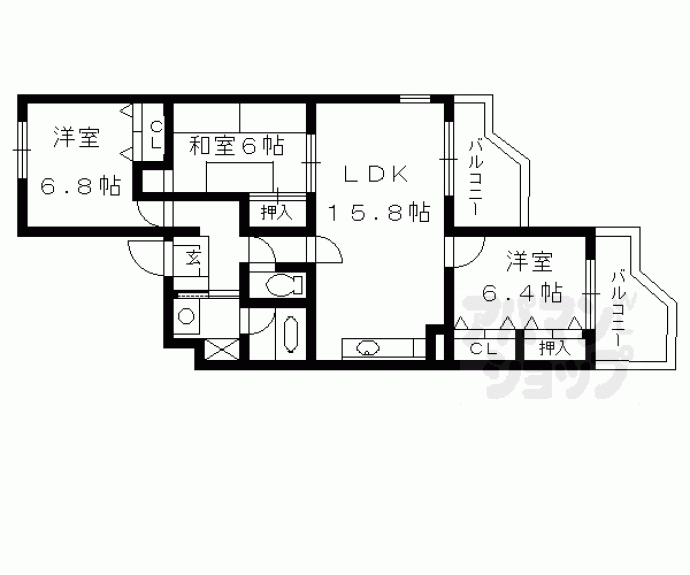 【Ｇｒａｎ　Ｐｉｎｏ伏見桃山】間取