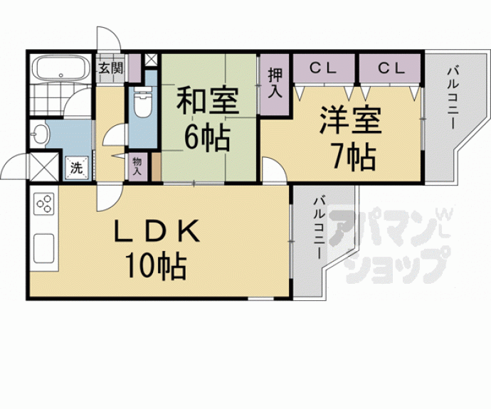 【Ｇｒａｎ　Ｐｉｎｏ伏見桃山】間取