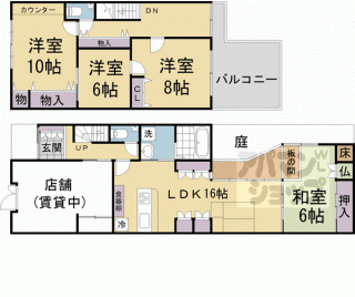 【紫竹西高縄町４－１貸家】