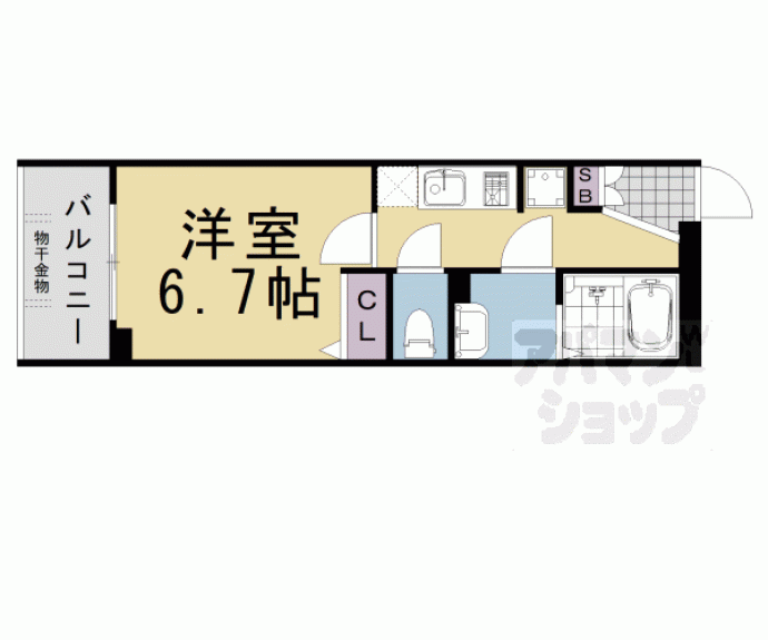 【ヴィラ四条大宮】間取
