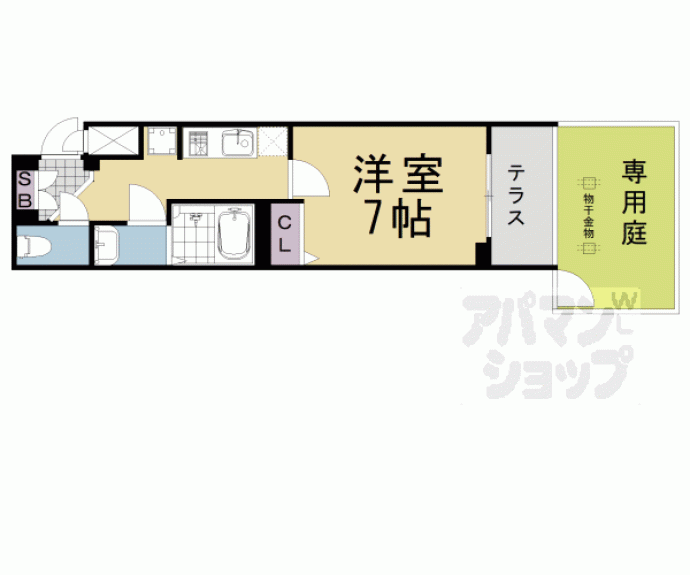 【ヴィラ四条大宮】間取