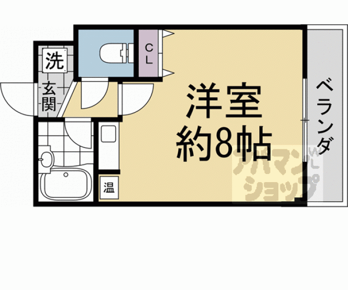【オーシャンボックス丹波橋】間取