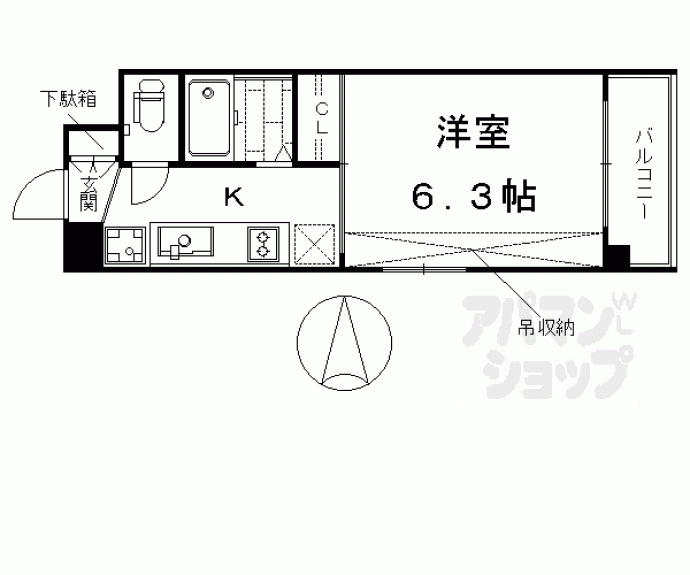 【アクアプレイス京都東寺】間取