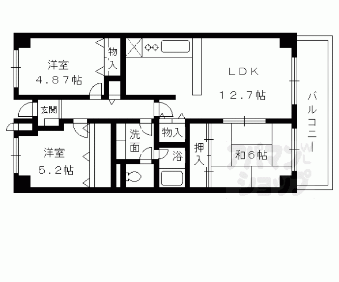 【プレスティージ黄檗】間取