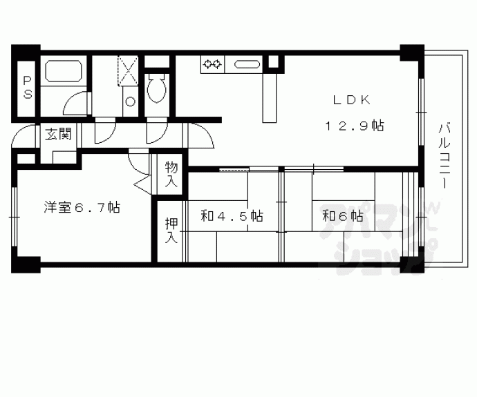 【プレスティージ黄檗】間取
