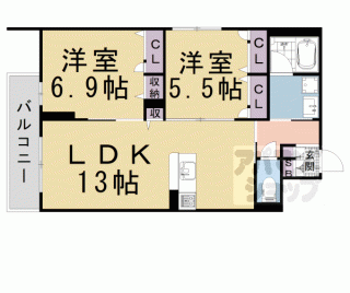 【シャーメゾン烏丸五条】