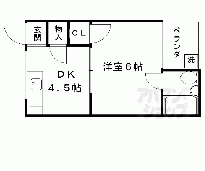 【グリーンビラ京都】間取