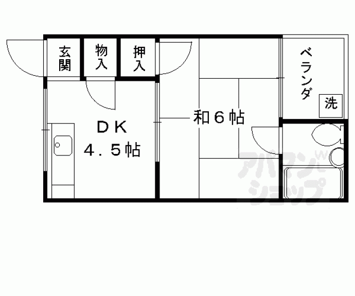 【グリーンビラ京都】間取