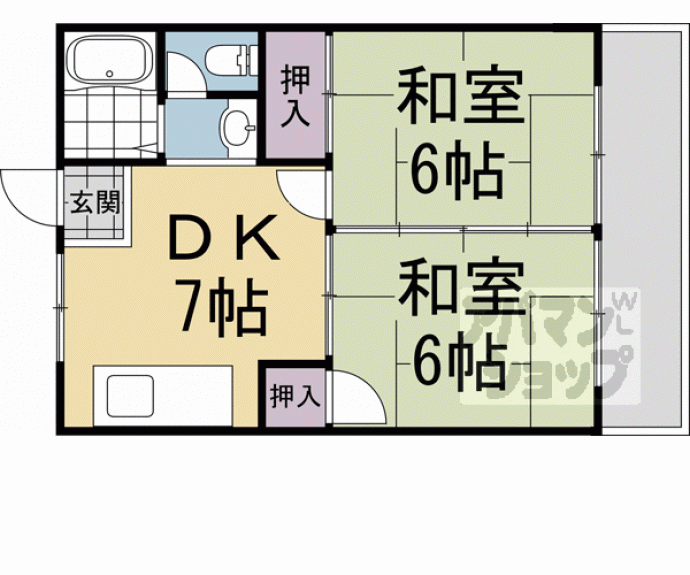 【グランドール伏見】間取