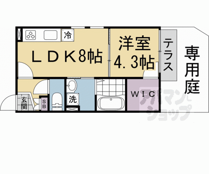 【コンフォルタ京都西】間取