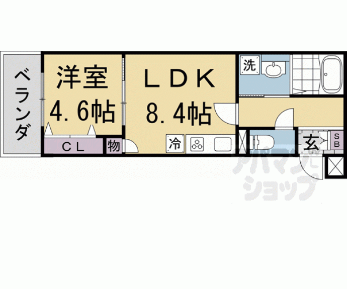 【コンフォルタ京都西】間取