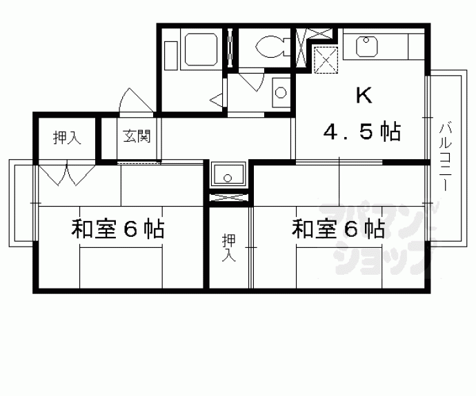 【バンドール桃山】間取