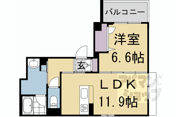【リベルテ猪熊】間取