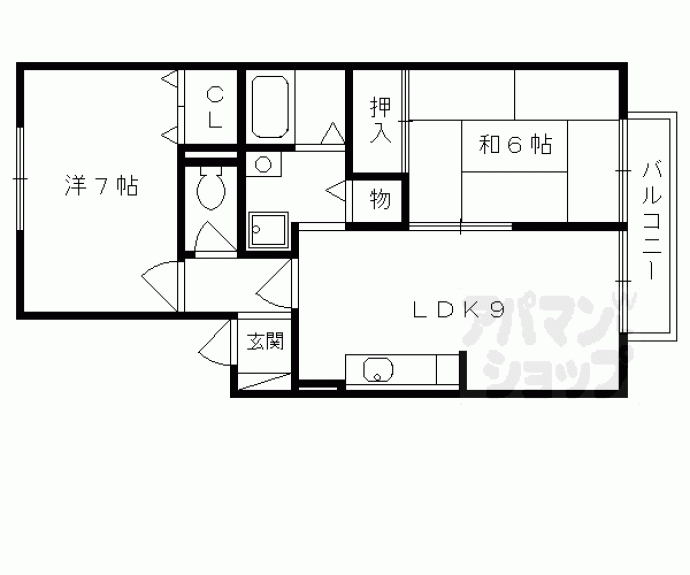 【ジーライズ岩山】間取