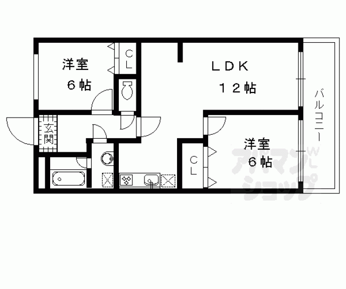【サンコーポ飯田】間取