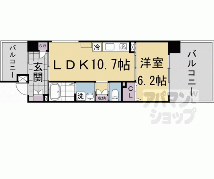 【ＴＨＥ　ＲＥＳＩＤＥＮＣＥ　文化庁前】間取