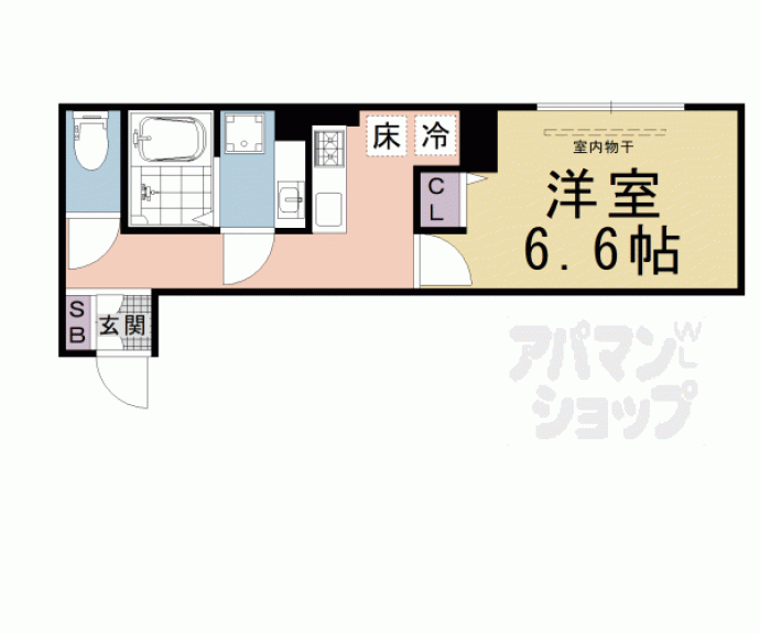 【ラグーン京都六条】間取