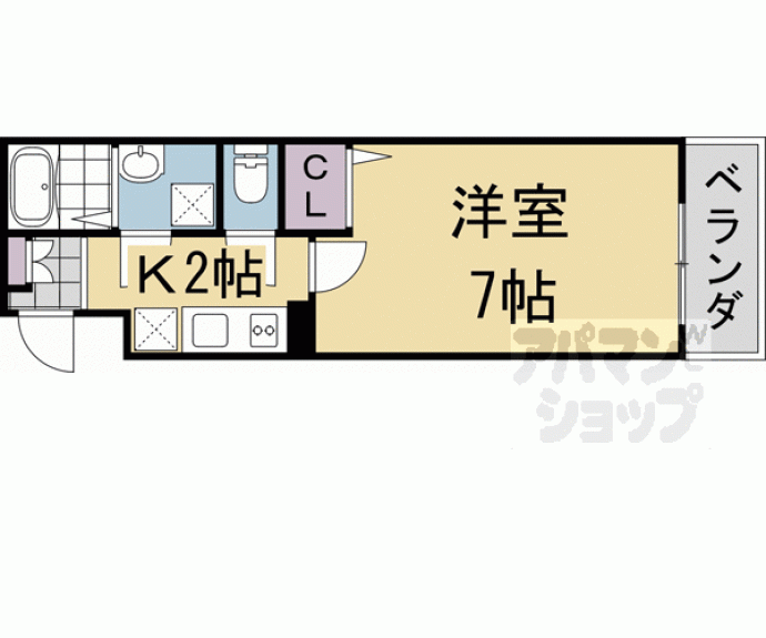 【Ａｌｐｈａ鴨川】間取