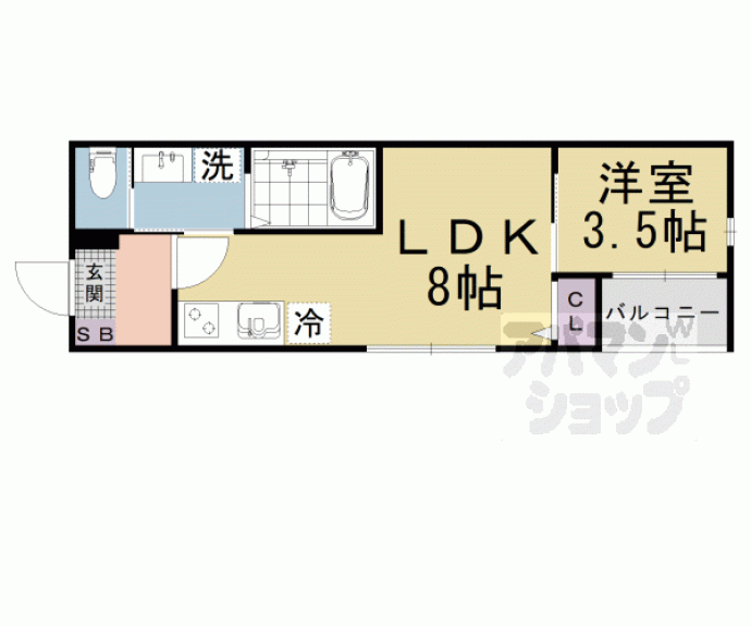 【PREMIUM COURT 山科椥辻】間取