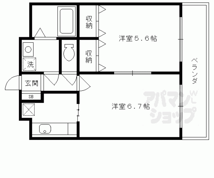 【ＤＥＴＯＭー１東福寺】間取