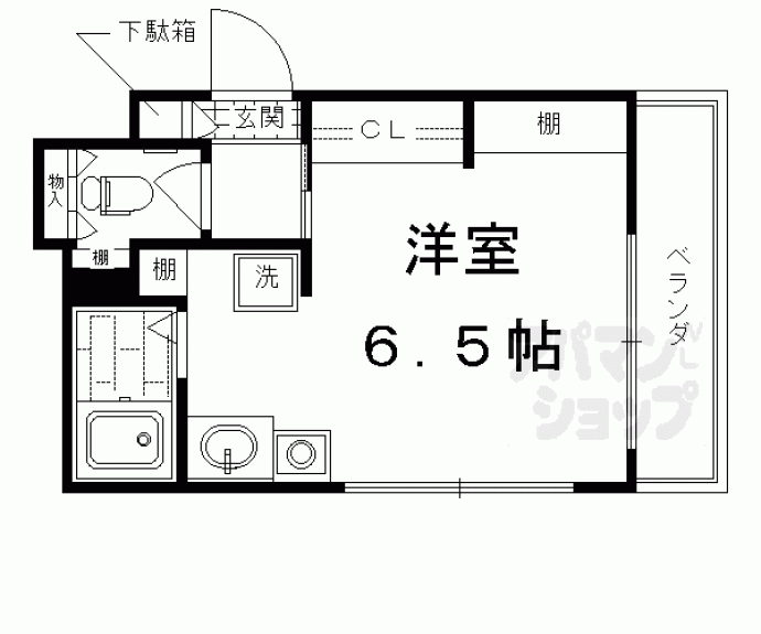 【DETOM-1東福寺】間取