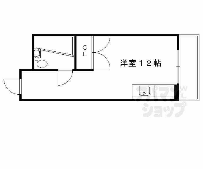 【プレアール伏見深草Ⅱ】間取