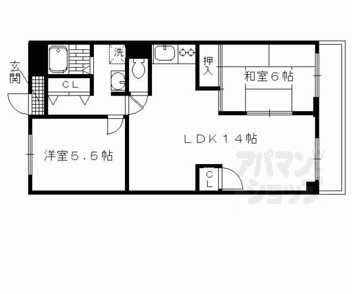 【エクセル丹波橋】間取