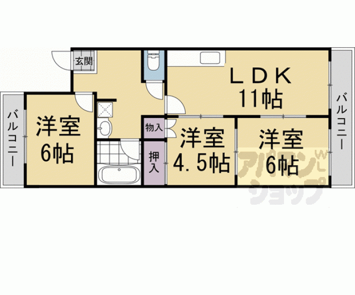 【ドルミ高矢】間取