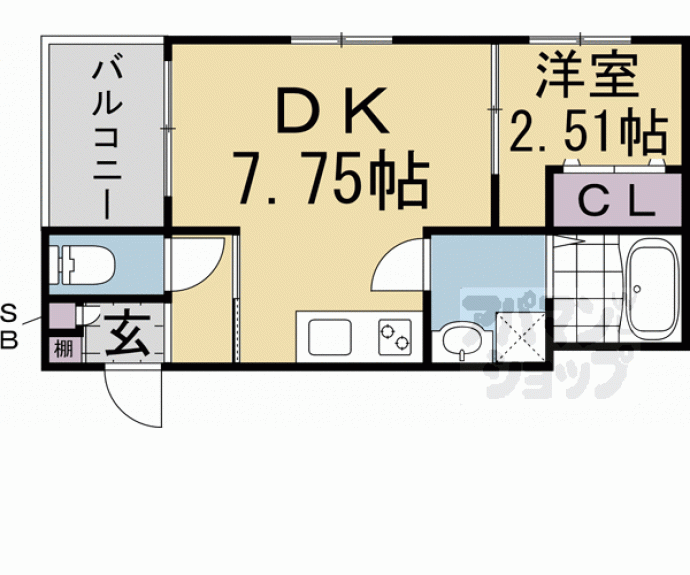 【Ｒ－ｓｍａｒｔ山科大宅】間取